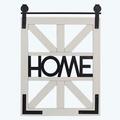 Youngs Wood Rustic Modern Barn Door with Cut Out Design Hardware Home Wall Sign 21399